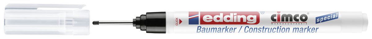 Stylo feutre CIMCO Edding pour marquer les repères de perçage noir