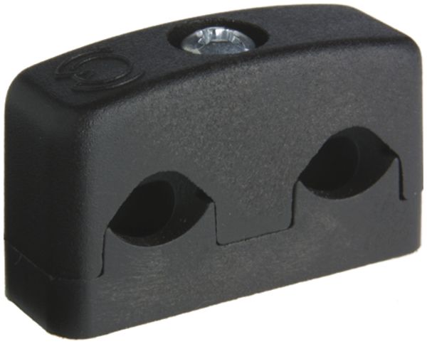 Brida per cavo 2×7…10mm Woertz nero