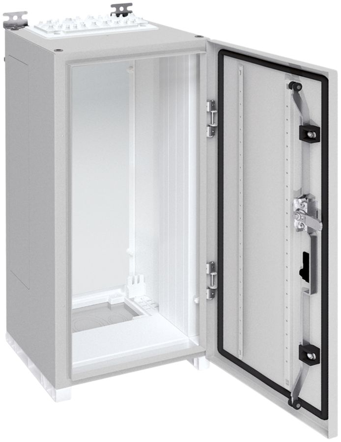 Wandschrank Hager univers mit Volltür SK II IP55 650×300×275mm RAL 7035