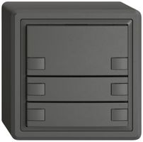 AP-KNX-Taster RGB EDIZIO.liv SNAPFIX® Temperaturfüh.o.LED 6×Taste 1-Tbed.dgu