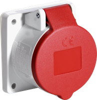 EB-Steckdose CEE rot 16A 5P 6h 400V gerade Mennekes