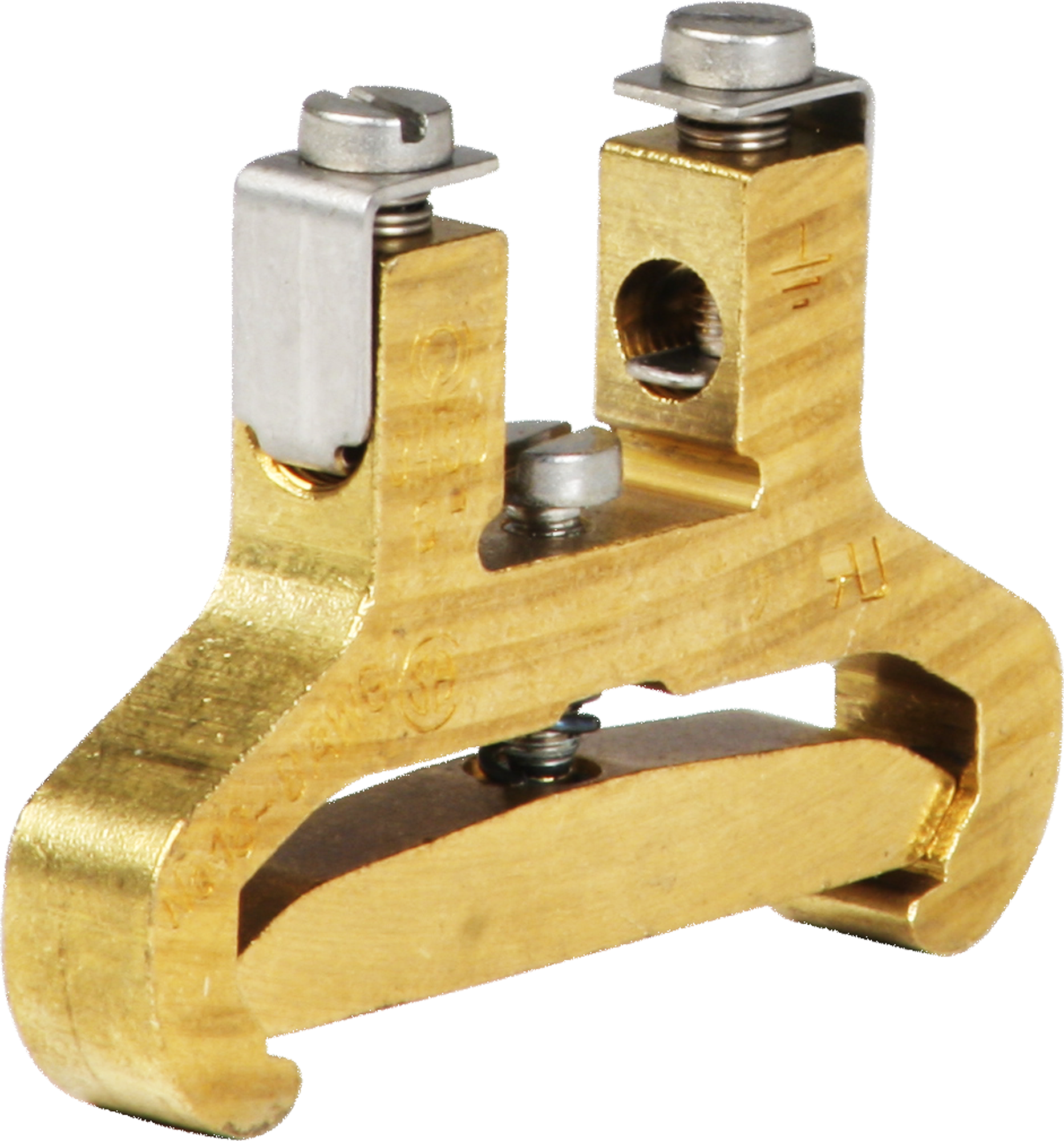 Borne de terre joignable Woertz 2.5…6mm² raccordement à vis 2×1 rail DIN 35mm