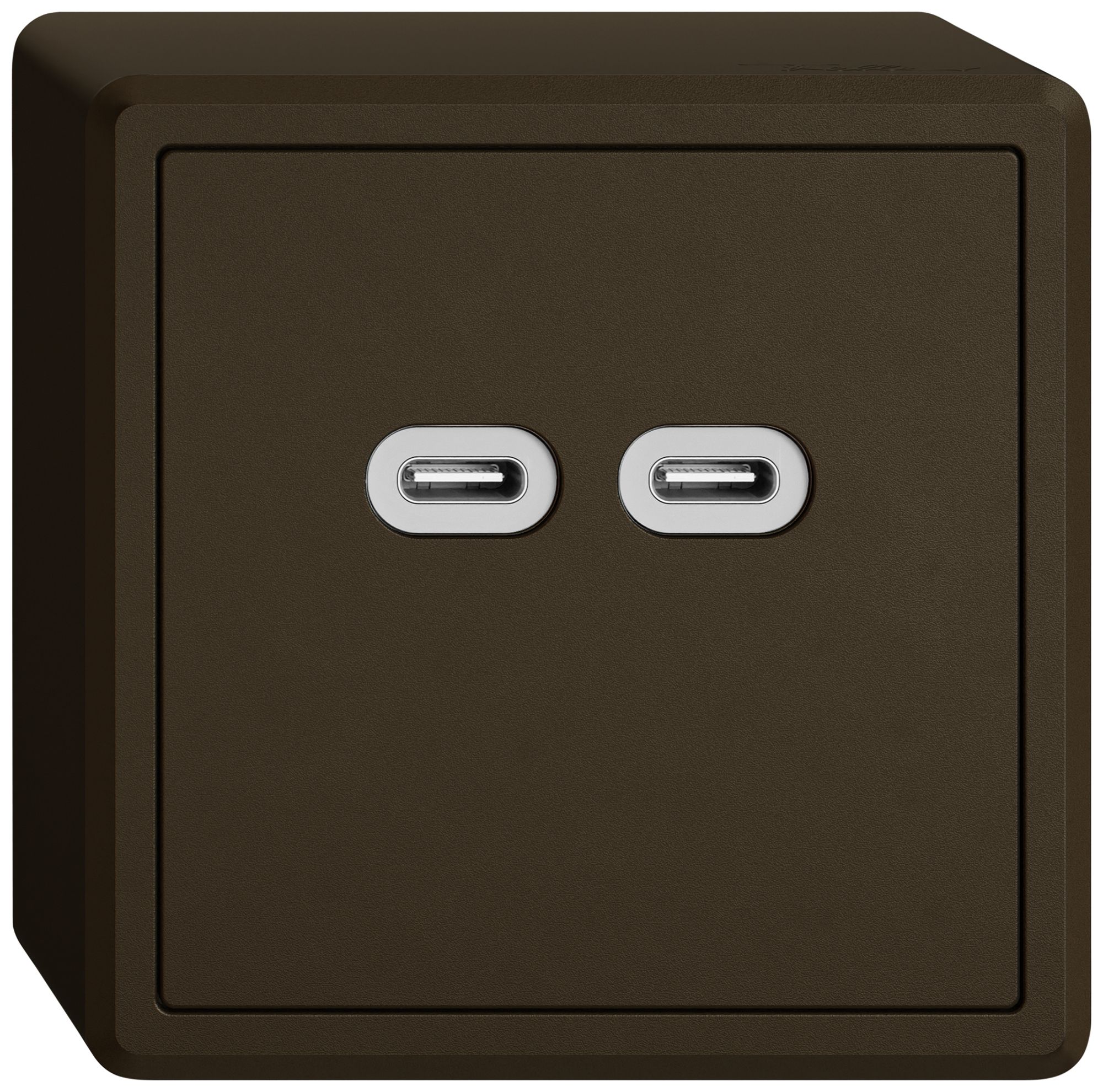 AP-USB-Ladesteckdose EDIZIO.liv SNAPFIX® 230VAC 18W 2×USB Typ C br