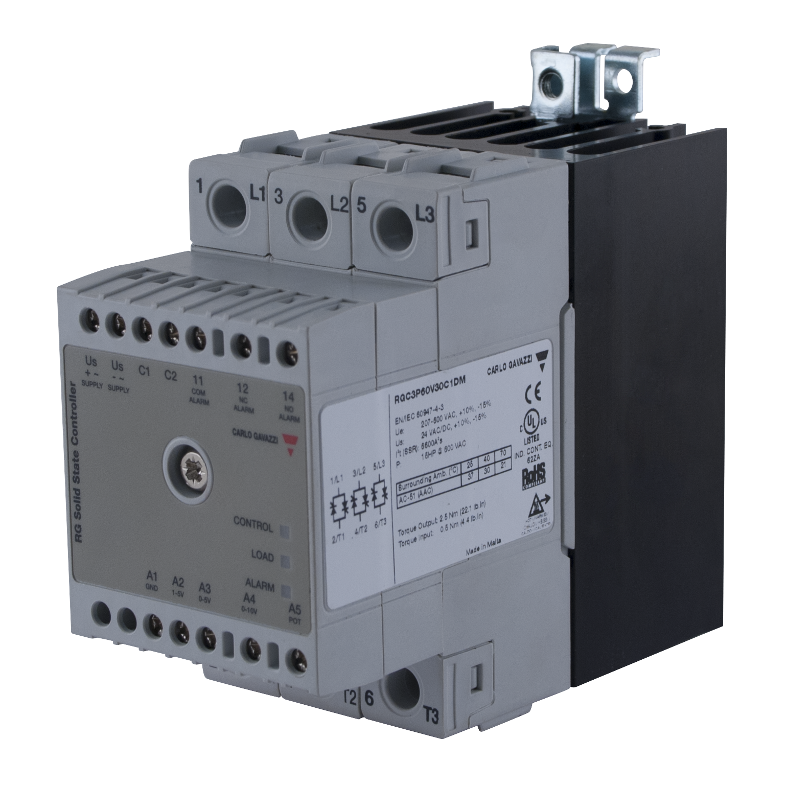Carlo Gavazzi Gradateur de puissance 0-10V, RGC3P