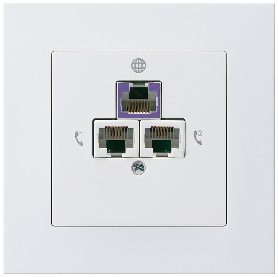 Prise de retour ENC kallysto.pro pour 2 DSL blanc