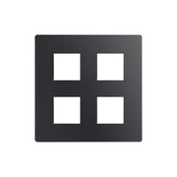 Frontplatte EDIZIOdue elegance für 4×Taster graphitgrau