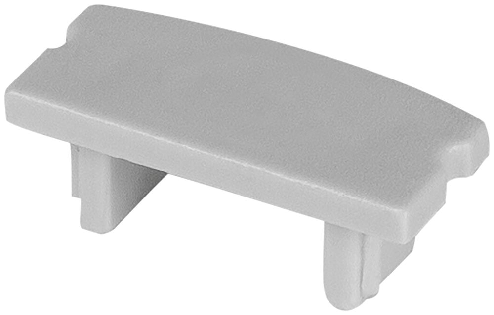 Pièce d'extrémité LDV PF04/EC, pour profilé en U PF04, sans entrée, gris