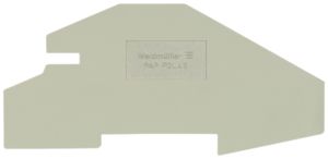 Abschlussplatte Weidmüller PAP PDL4S 100×1.5mm beige