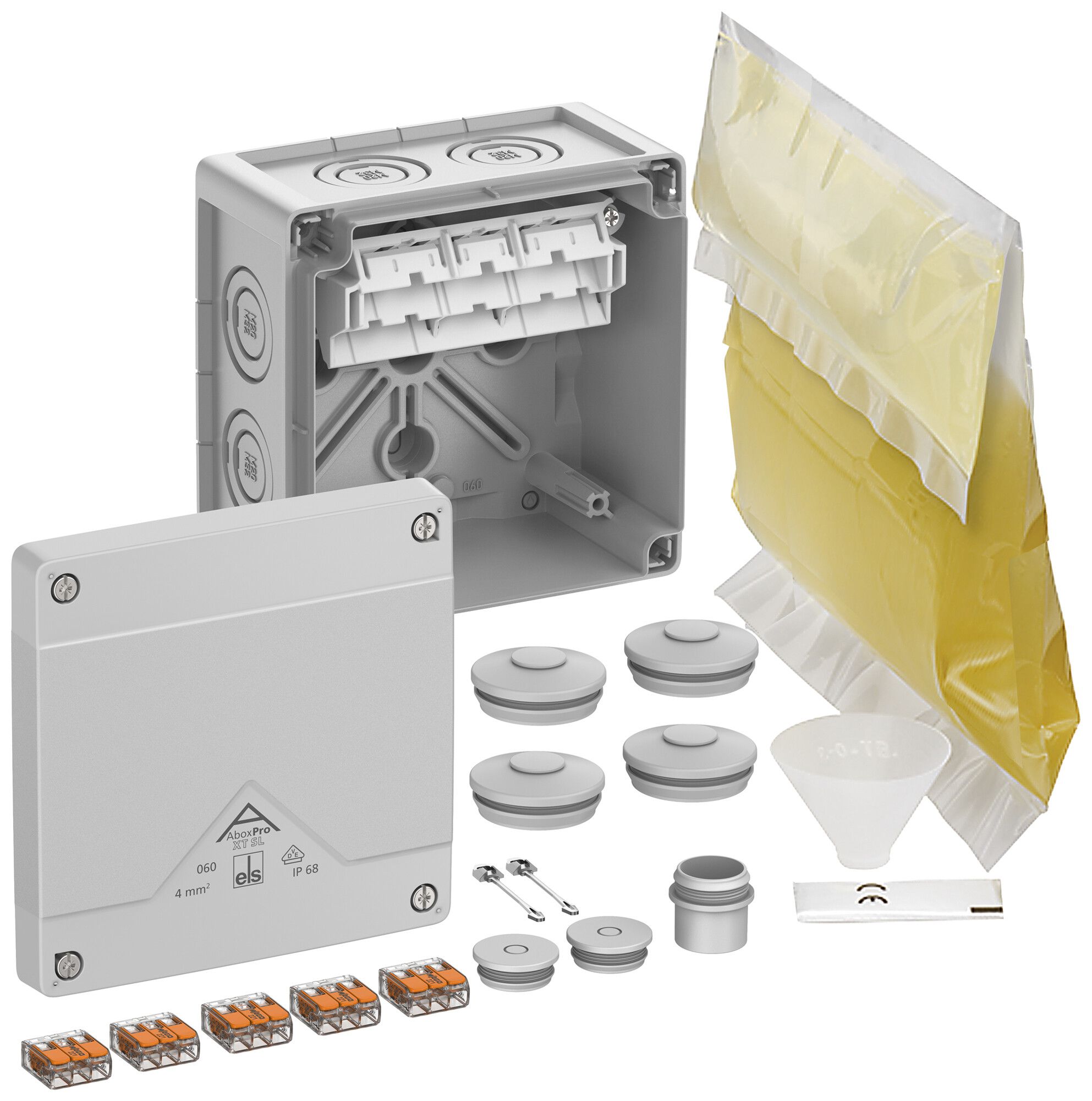 Scatola di derivazione AP Spelsberg Abox Pro XT SL-4² 127×127×75mm IP68 gr