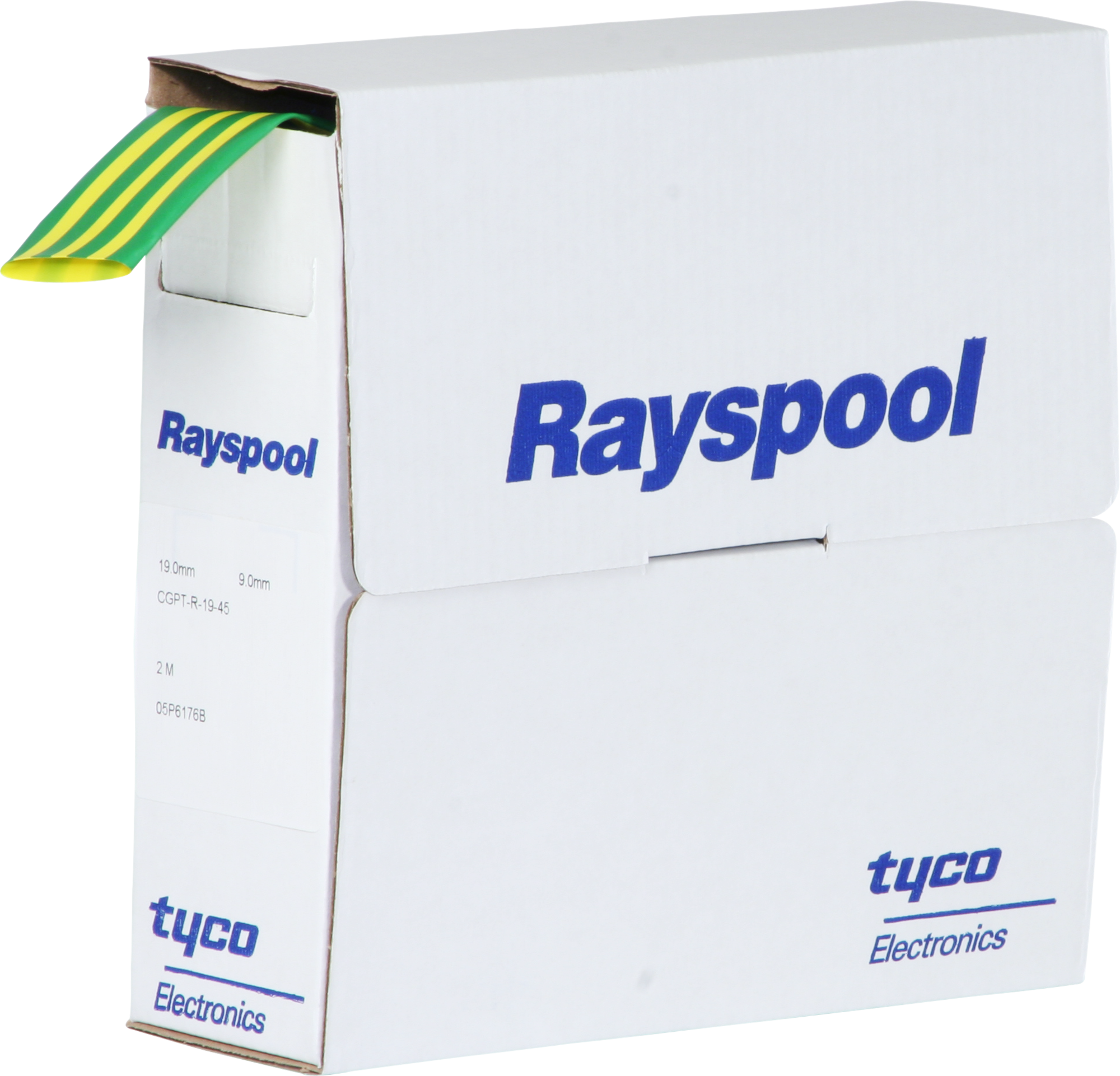 Guaina retrattile CGPT-R 19/9.5 verde/giallo