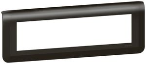 Abdeckrahmen MOS 1×8 Module horizontal schwarz matt