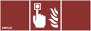Piktogramm DOTLUX EXITflat Handfeuermelder, für 3649