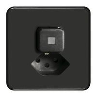 Combinaison lum. ENC A-R/1L+T13 noir orientation FH avec lent. LED jaune