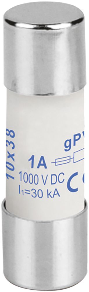 PV-Apparatesicherung Weidmüller, 1A gPV 1000VDC, Keramik, 10×38mm