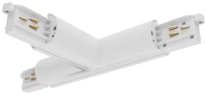 Raccord en T Sylvania Lytespan ROUND triphase blanc extérieur gauche
