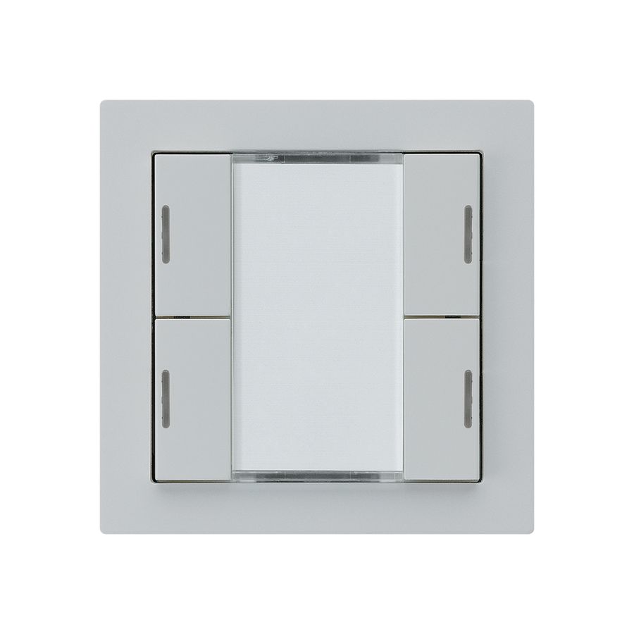 Poussoir ENC kallysto A KNX 4× LED RGB s/e-link gris clair