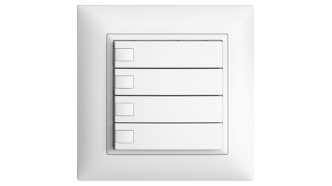 Poussoirs KNX, RGB, sans LED, sans encart en papier