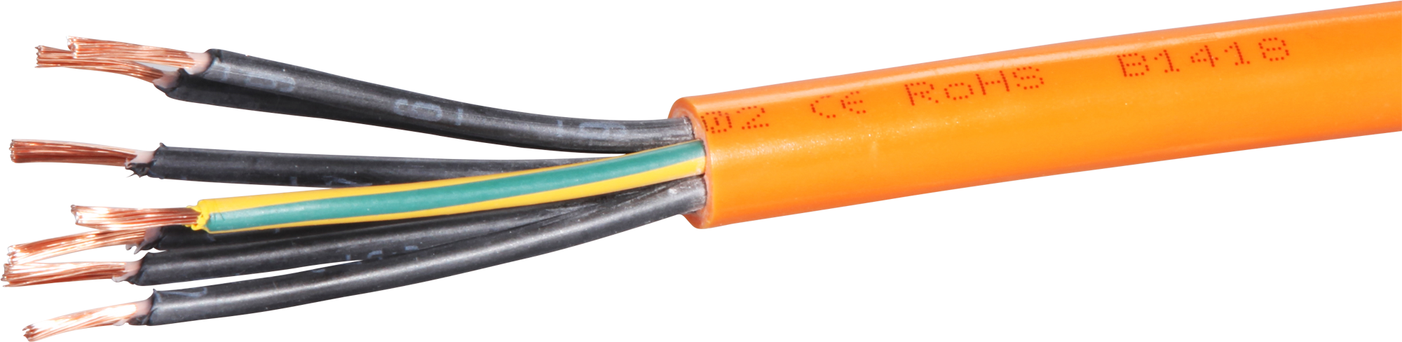 Câble EPR-PUR 7×1.5mm² 6LPE orange