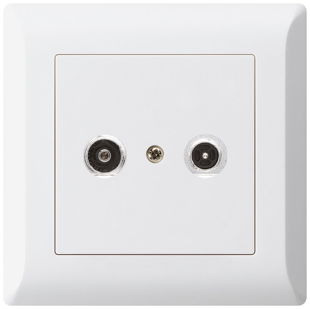 UP-Antennendose kallysto.line R/TV 14dB 2GHz weiss