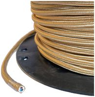 Cavo tessile Elektrogros 2×0.75mm² oro rotolo da 50m