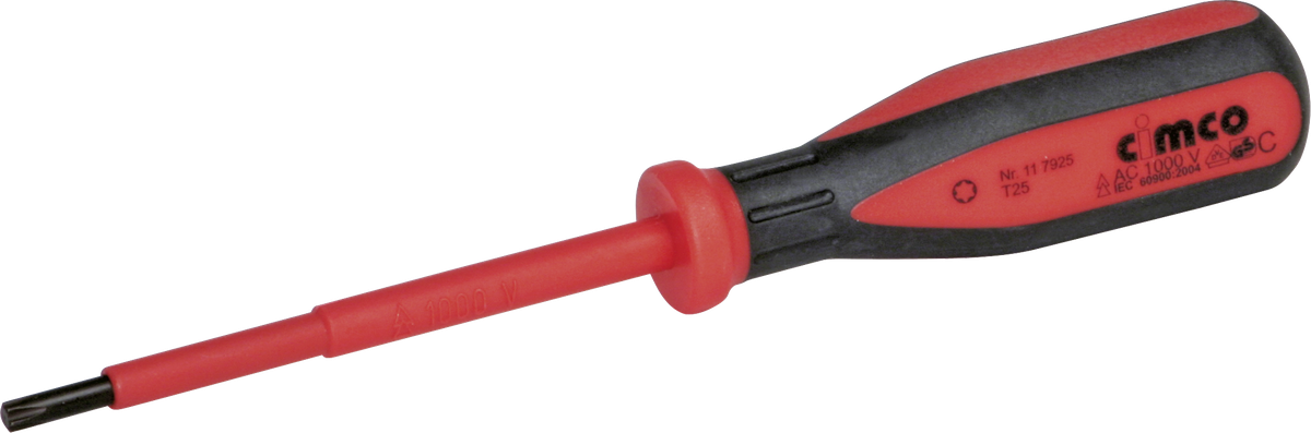 Cacciavite Torx T25×100mm VDE 1000V 195mm
