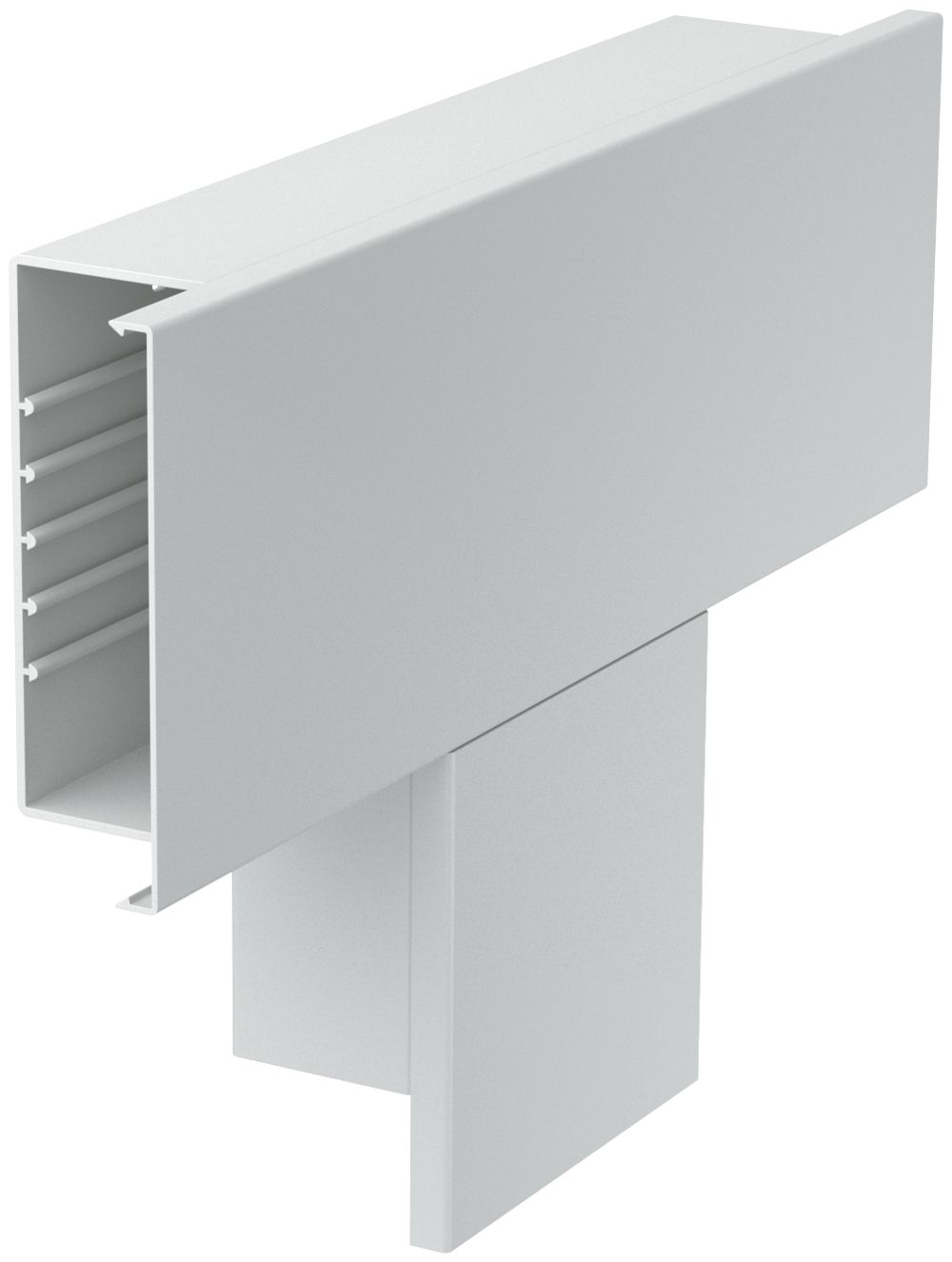 T-Stück Bettermann 400×170×80mm, PVC, hellgrau, 7035