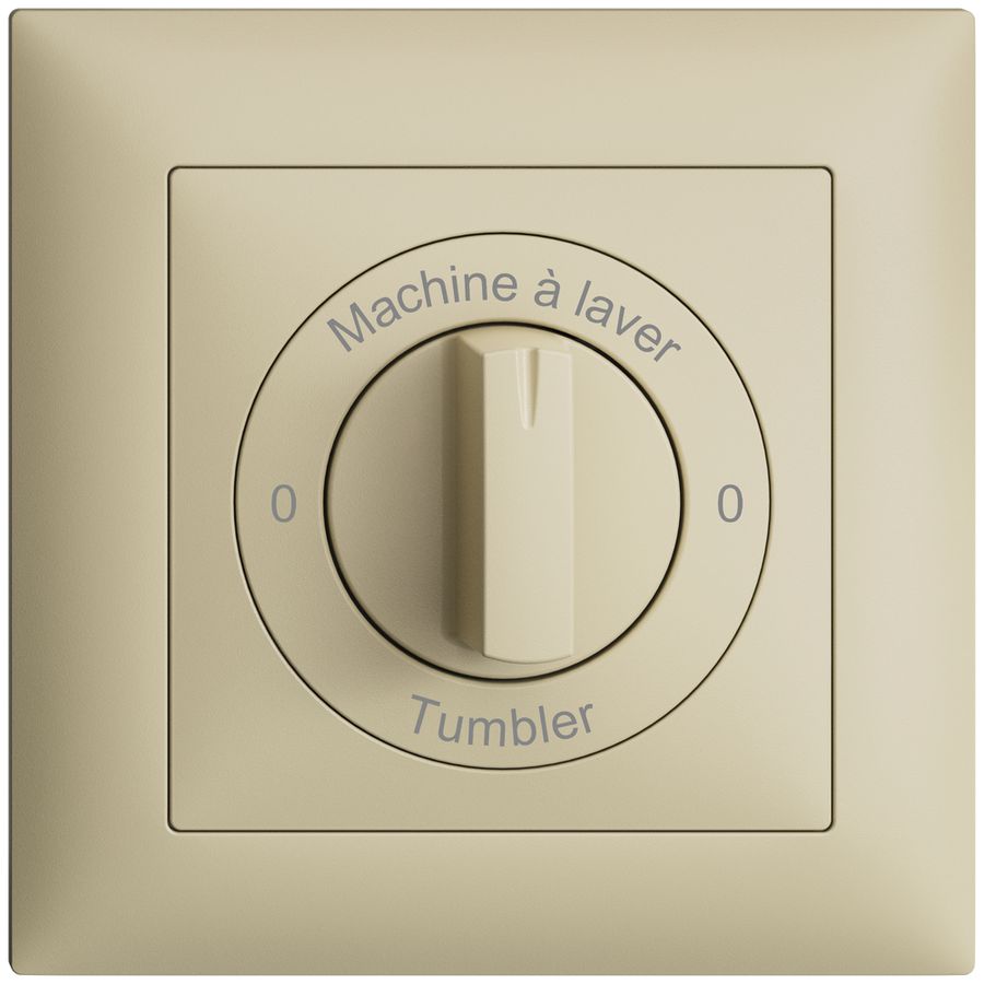 Kit front. Machine à laver-0-Tumbler EDIZIOdue 88×88mm vanille