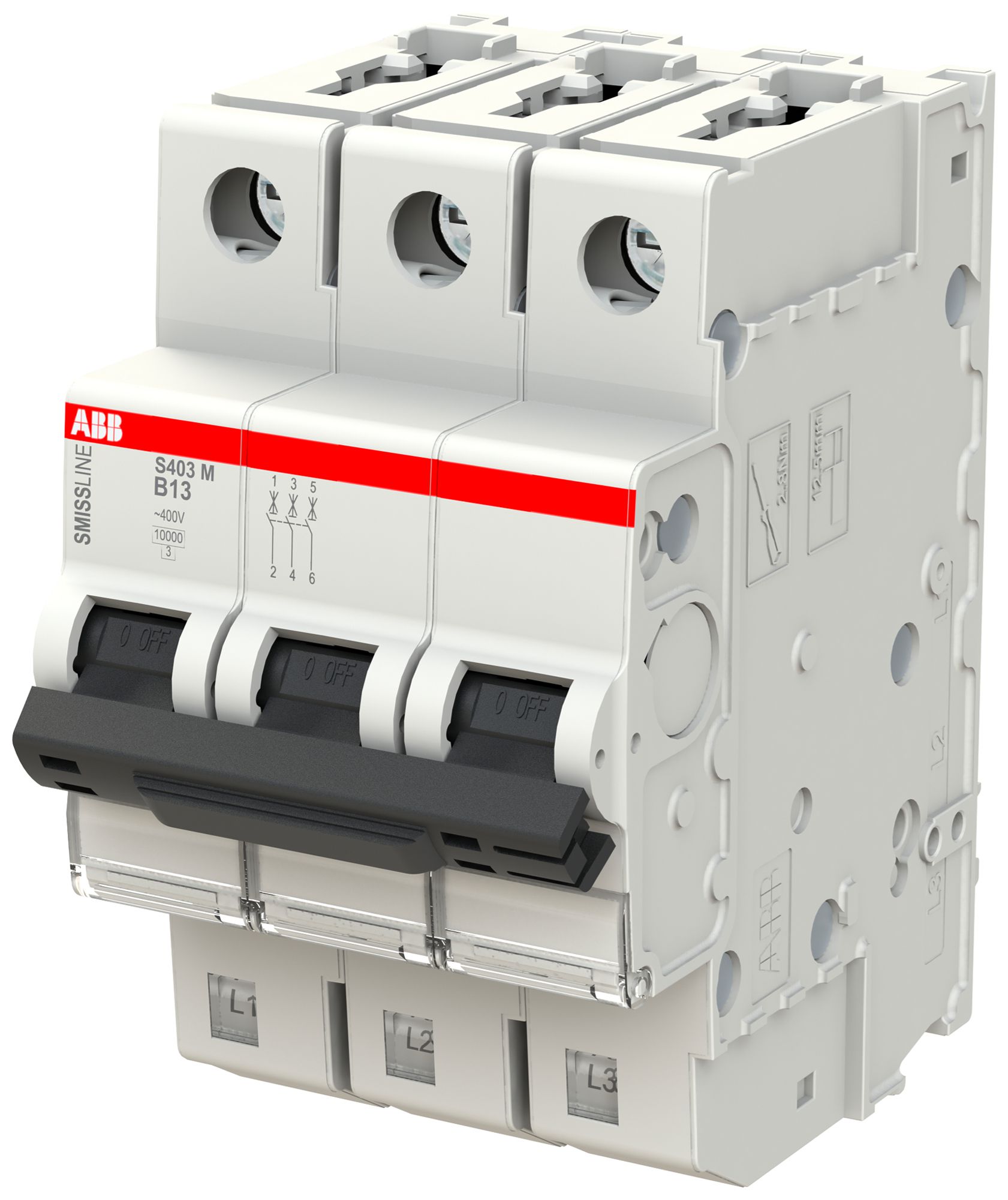 Disjoncteur SMISSLINE TP S 3×13A B 10kA