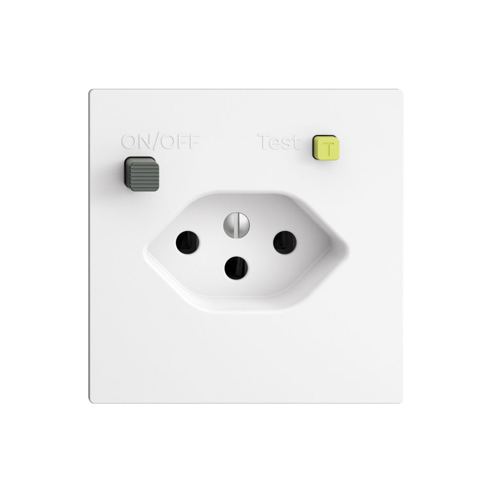 Prise ENC EDIZIOdue T13 FI 30mA F, blanc