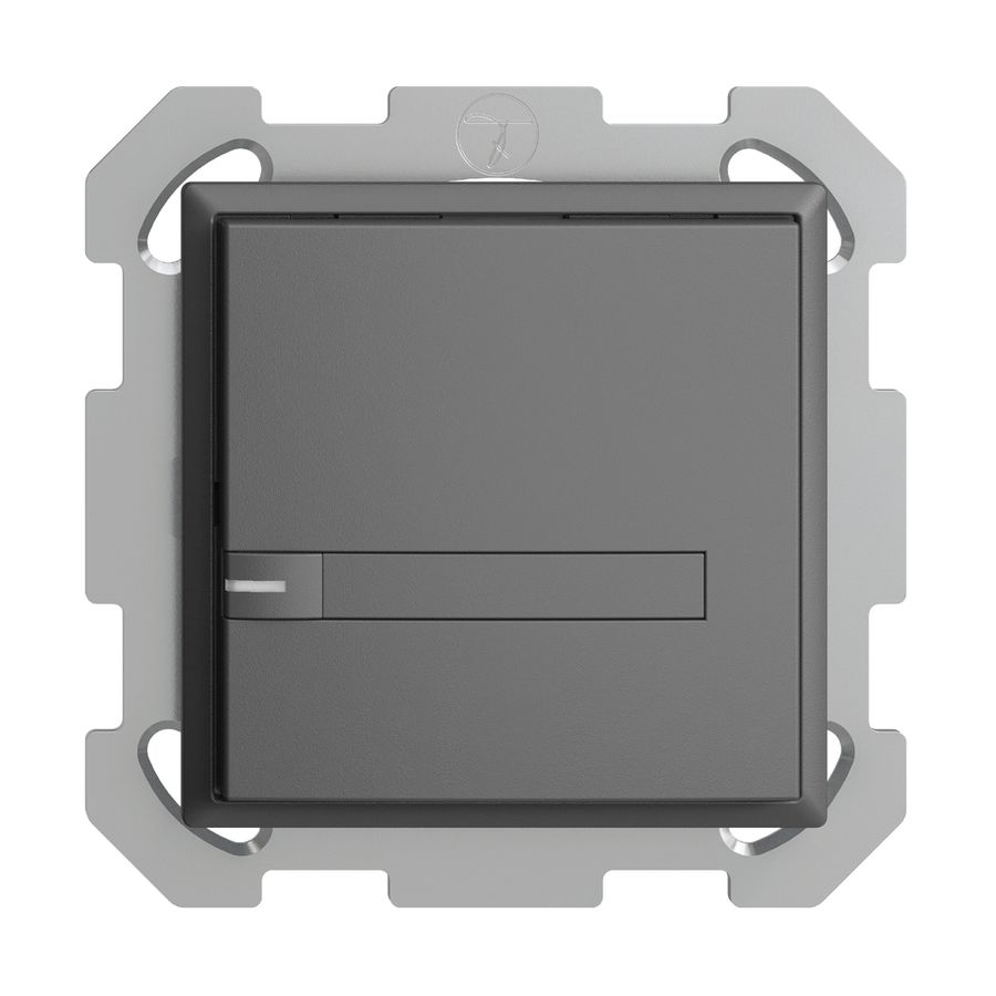 UP-KNX-Taster RGB EDUE, 250mW, m.RGB-LED, m.Papier., 1×Taste, 1×Tastenb., dgu