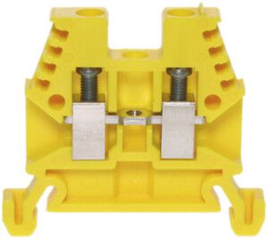 Durchgangs-Reihenklemme Woertz Ex 0.5…2.5mm² 24A 1000V Schraub.2×1 TH35 gn/gb
