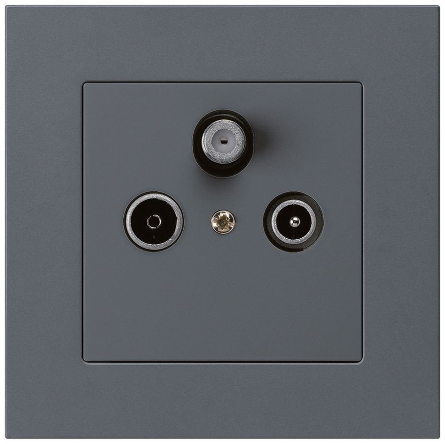 Prise ENC kallysto.pro R/TV/SAT anthracite