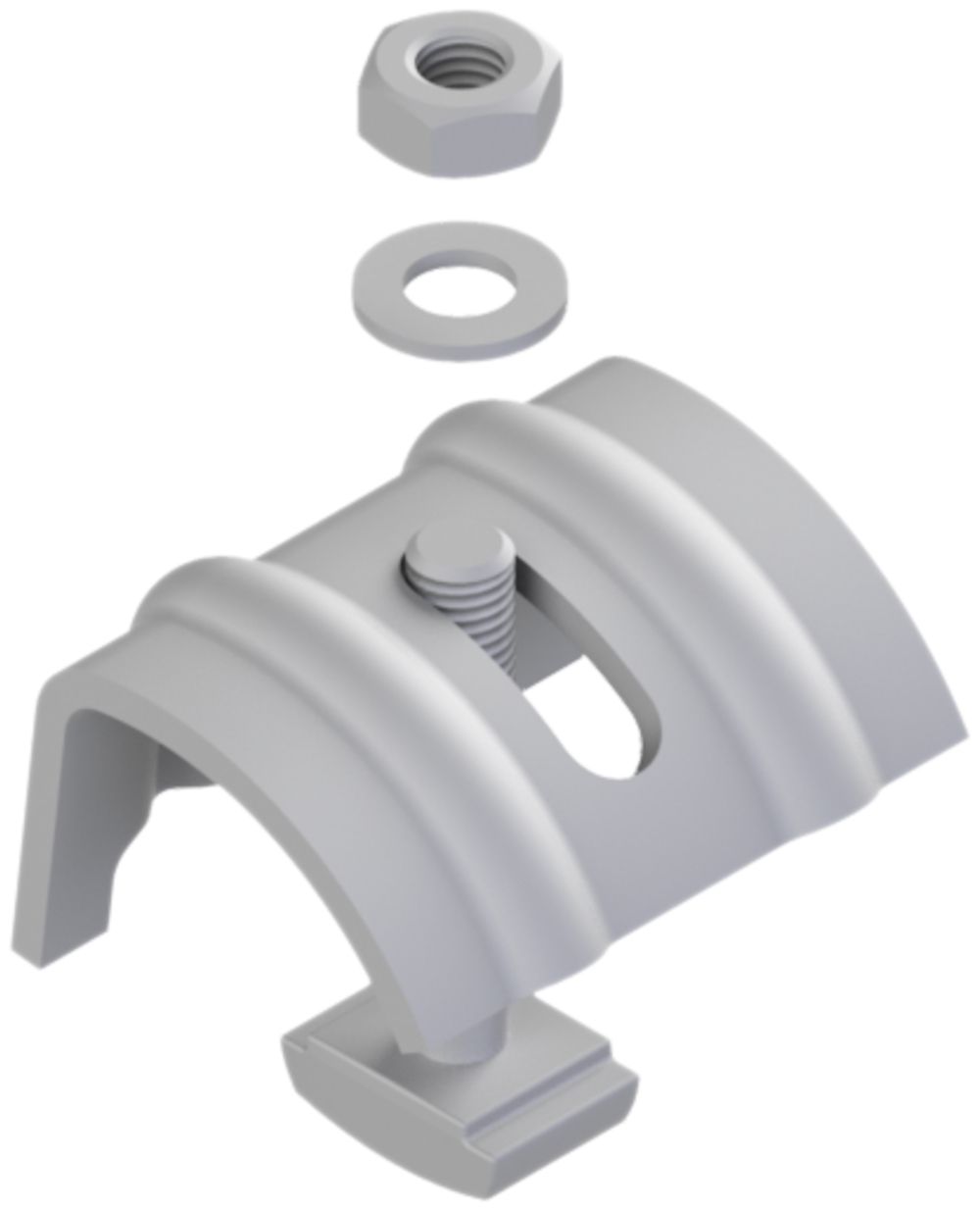 Trägerklemme Lanz M10×55mm verzinkt