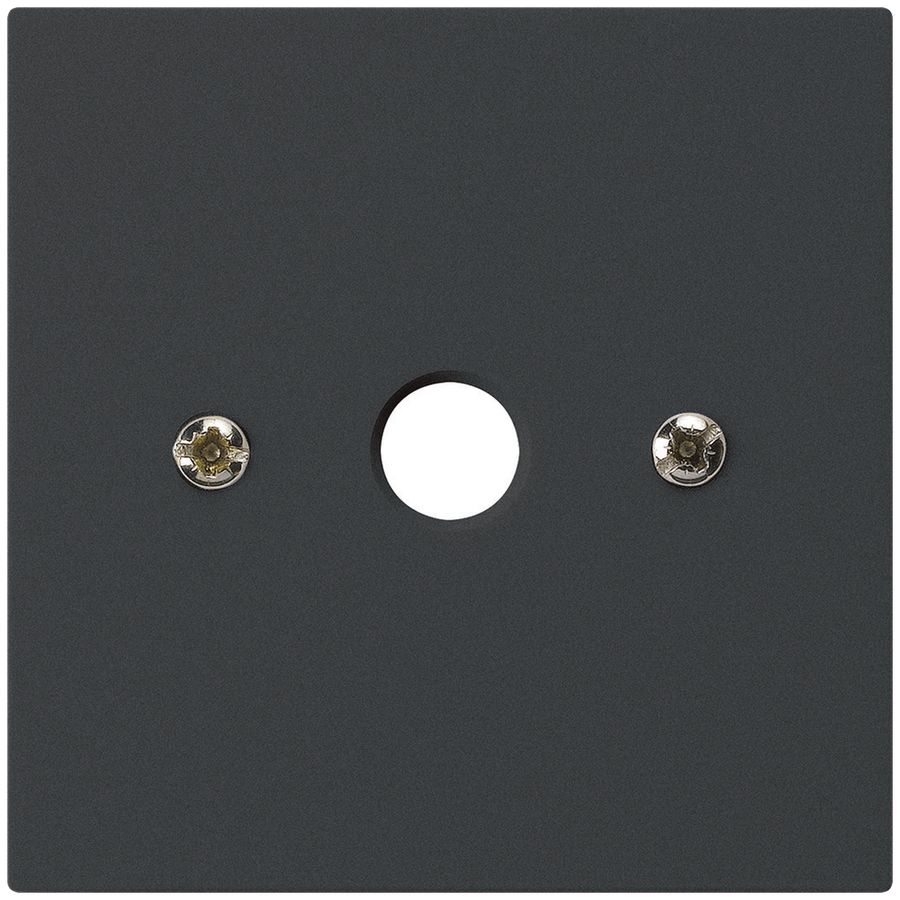 Frontplatte kallysto 60×60mm schwarz für Durchgangsdose