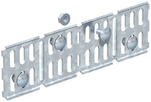 Winkelverbinder Bettermann 60×200mm zu MKS-Kanal verzinkt