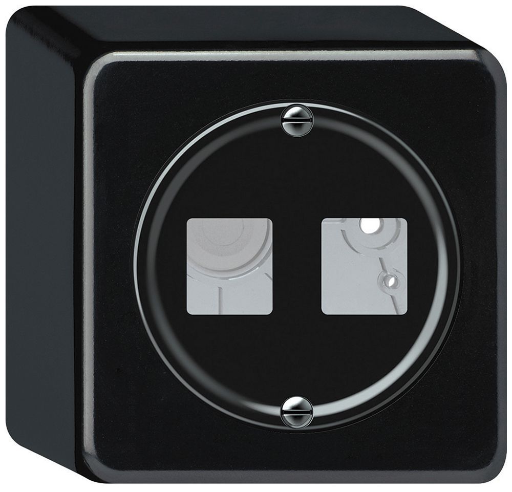 Kit di montaggio AP origin diritto 2×HMS 88×88mm nero