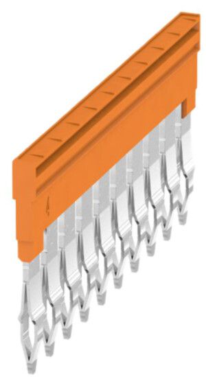 Querverbinder Weidmüller ZQV 4N/10 gesteckt 10L 6.1mm isoliert 32A orange