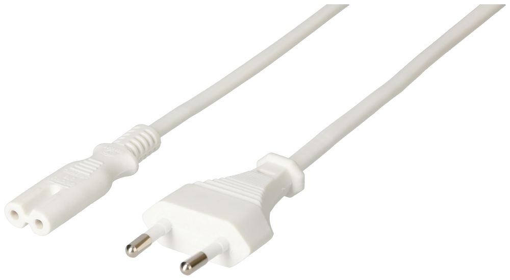 Apparatekabel MH, T26/C7, Tdlf 2×0.75mm² 1.8m, weiss