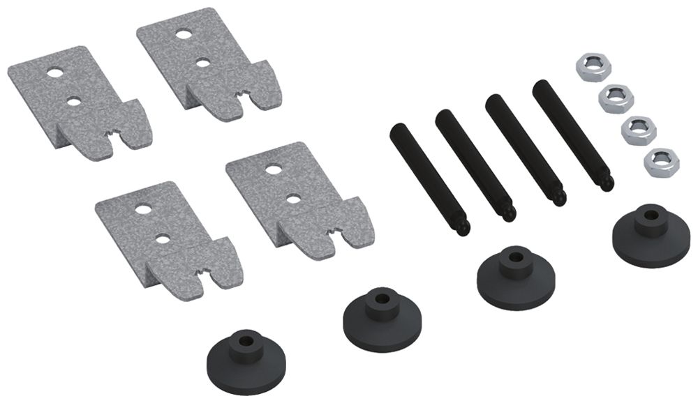 Kit di livellamento Hager lung.60mm p.cassetta livellamento e estensione altez.