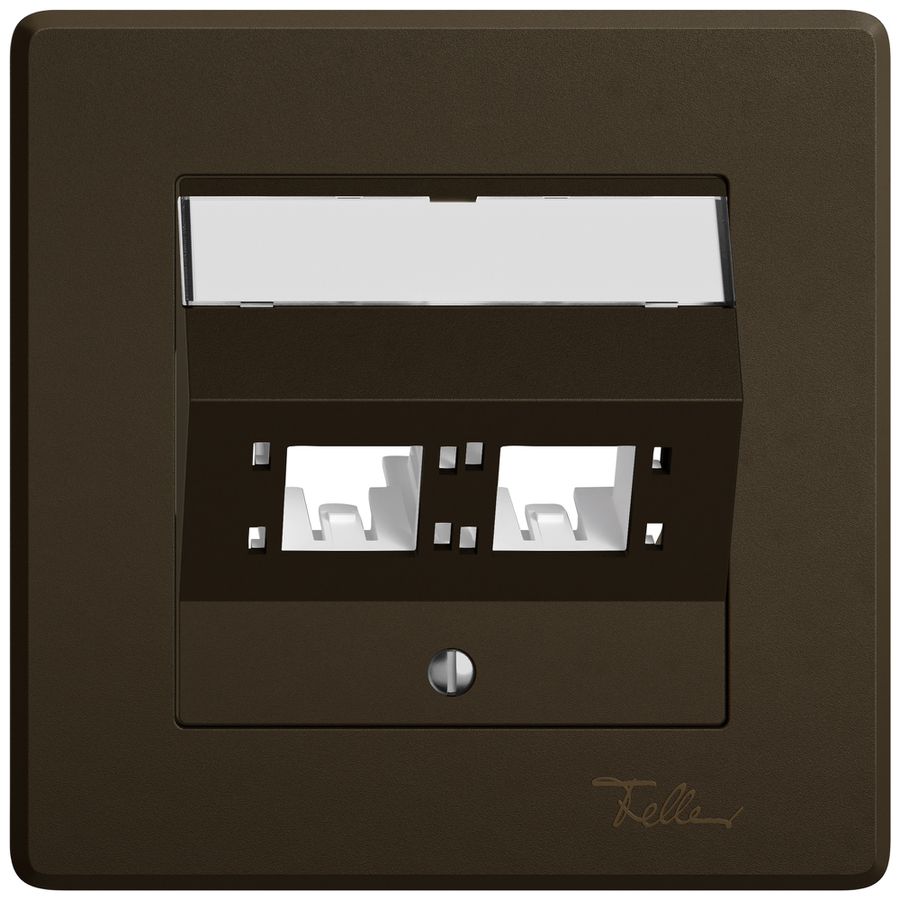 UP-Montageset EDIZIO.liv SNAPFIX® für freenet Kat.6A Adapter 2× br