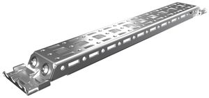 Guida profilata Rittal AX 2394.350 376mm 45.5×10mm grigio