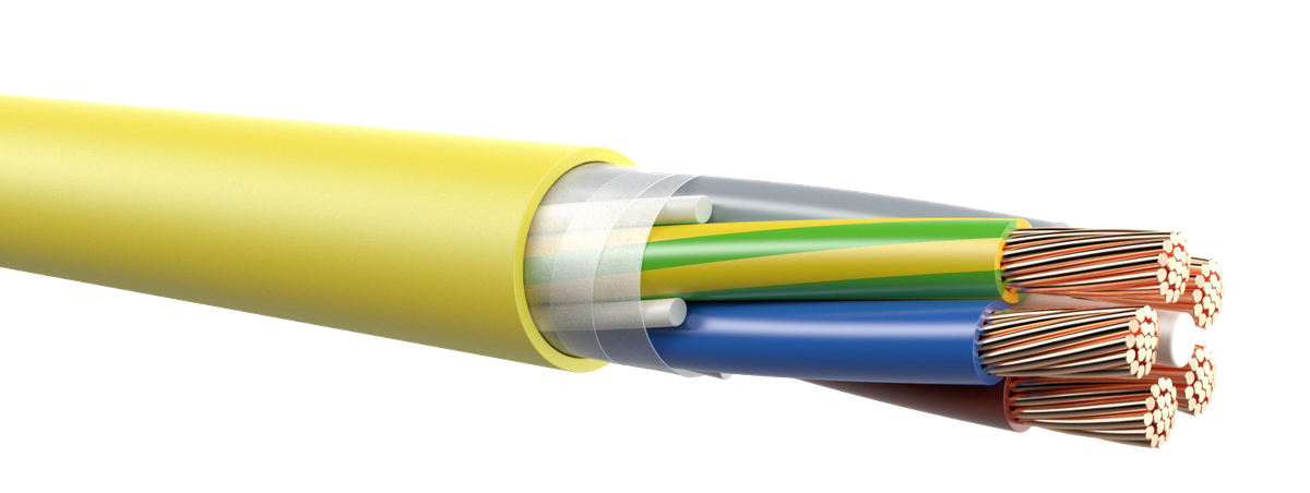 Installationskabel FE05C 5×16mm² 3LNPE gelb Cca