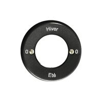 Frontset 0-Hiver-0-Eté schwarz, für Schlüsselschalter FH