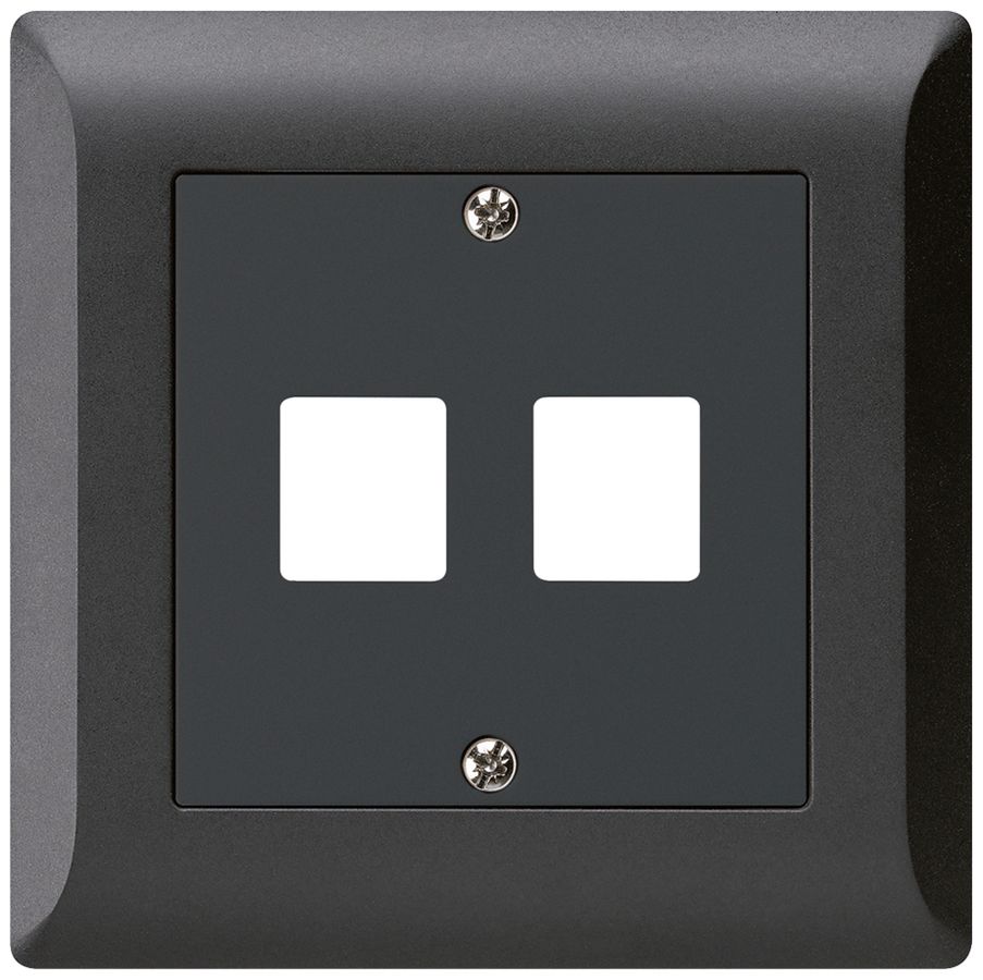 Kit frontale INC HMS kallysto.line per 2 moduli nero