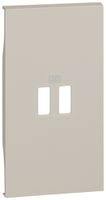 Abdeckung Living Now 2 Module für USB-Steckdose Typ A sand