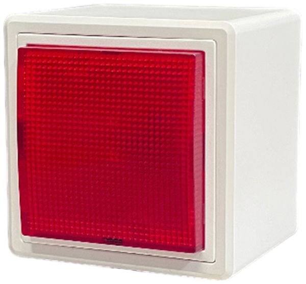 Lampada flash AP Hugentobler 016LA 24V AC/DC IP21 Xe 5J rosso