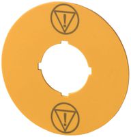 Bezeichnungsschild Eaton M22-XBK-ESS "NOT AUS" Ø60mm gelb