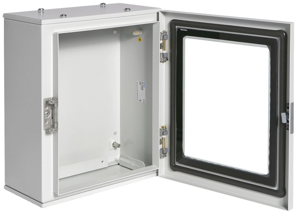 Cofano AP Hager Orion.Plus acciaio 300×350×200mm IP65 SKI doppio bit grc porta