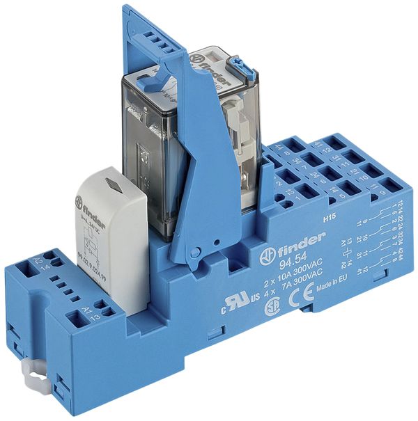 Relais couplage AMD Finder 58, 4C 7A/24VDC AgNi bornes à ressort