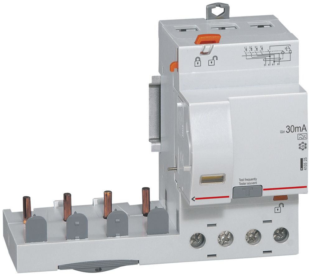 FI-Schutzschalter Anbaubar Legrand 4P 40A 30mA Typ A